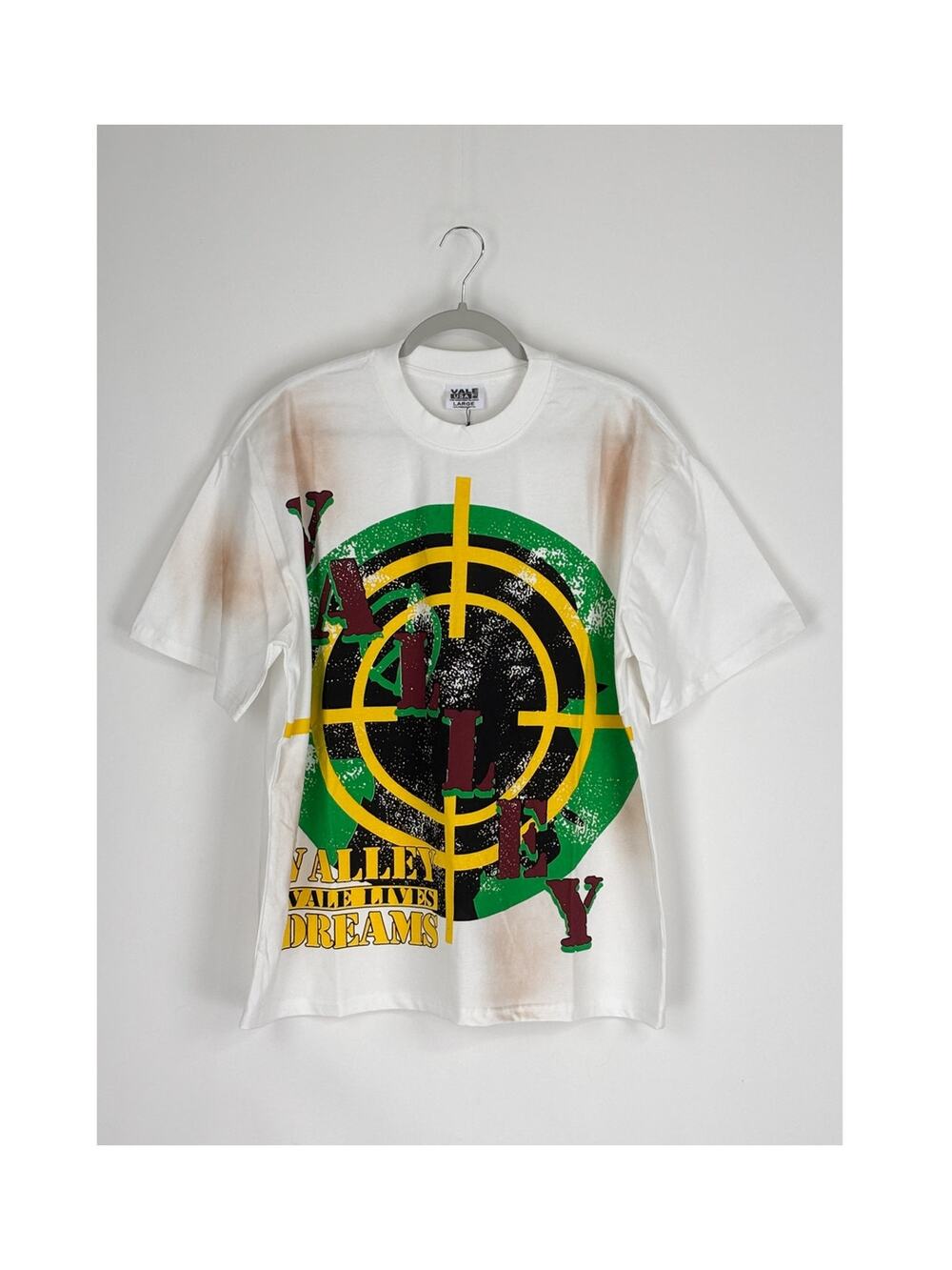 Vale Forever Target Tee Shirt White Mens Size Large New Valley Streetwear